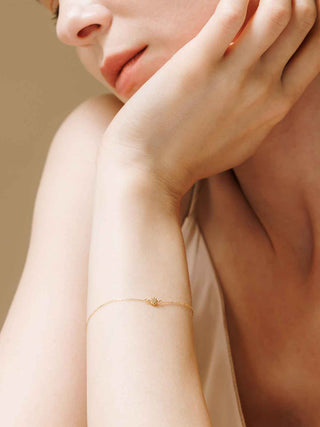 Lotus Inspired Diamond Bracelet