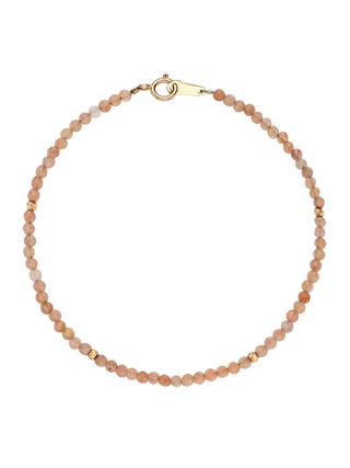 Peach Moonstone Slim Bracelet