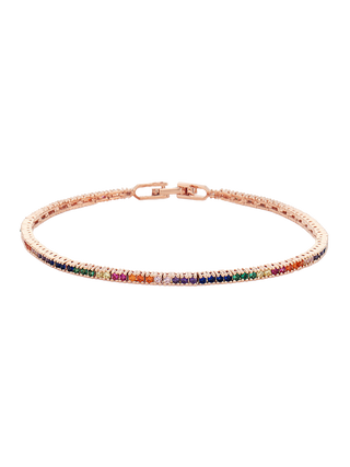 Rainbow Sparkle Tennis Bracelet
