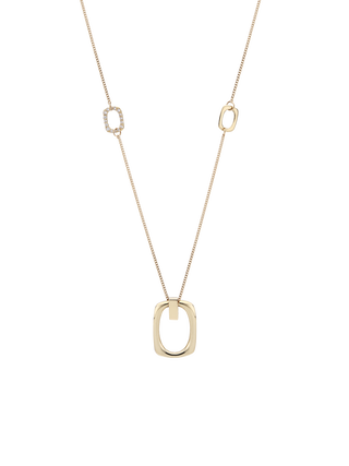 Sleek Frame Pendant Necklace