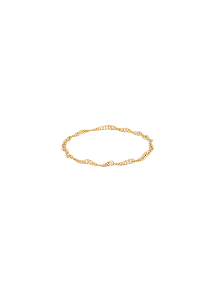 Twist Design Solid Chain Ring