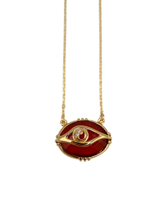 Large Eye Pendant Necklace