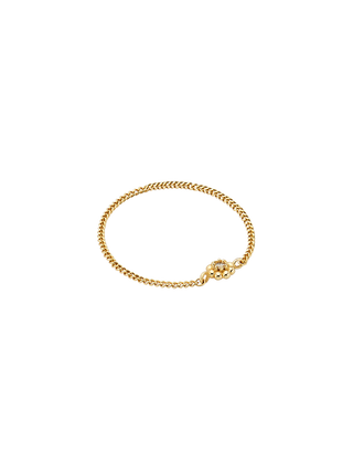 Lotus Gold Chain Ring