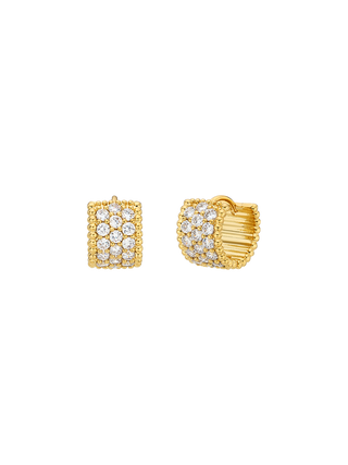 Pavé Cubic Zirconia Hoops