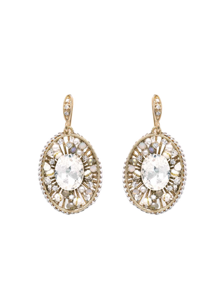 Radiant Oval Spark Earrings