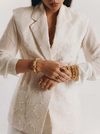 Jonc Jasmine cabochon