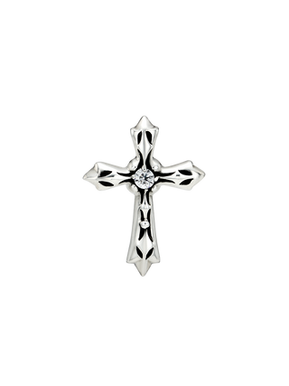 Antique Cross Cubic Silver Pendant