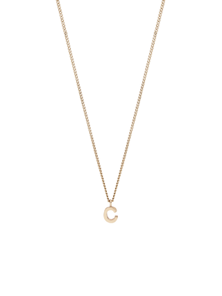 Gold Initial Pendant Necklace