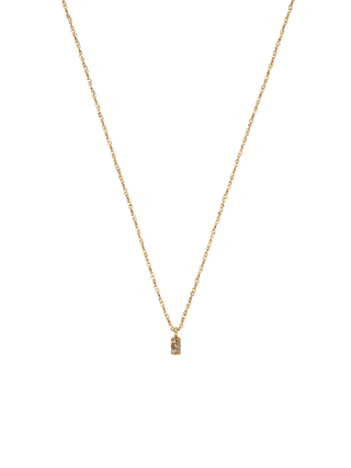 Double Line Diamond Point Necklace