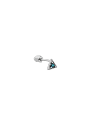 Blue Diamond Triangle Gold Piercing