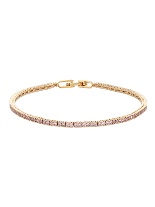 Pink Sparkle Tennis Bracelet