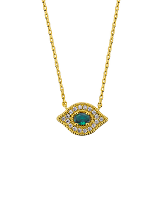 GREEN MAJESTIC EYE Necklace