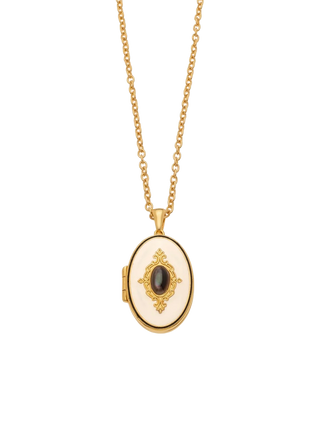 Black Locket Necklace