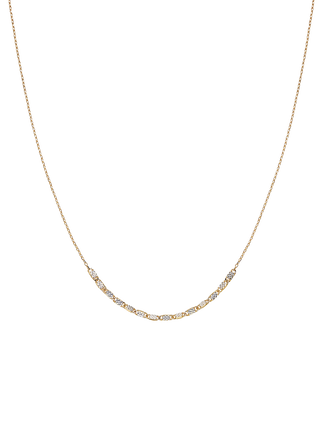 Double Mix Gold Chain Necklace