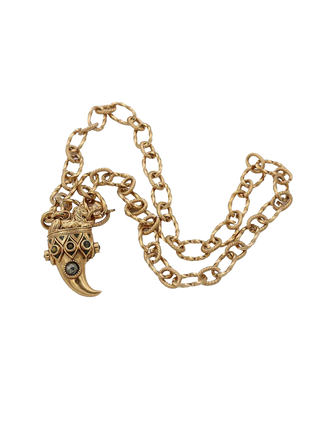 Aya Horn and Metal Necklace