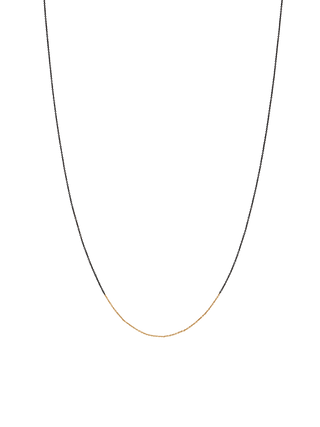 Black Gold Yellow Gold Fusion Necklace