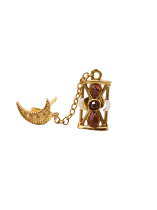 Sacha hourglass chain earrings