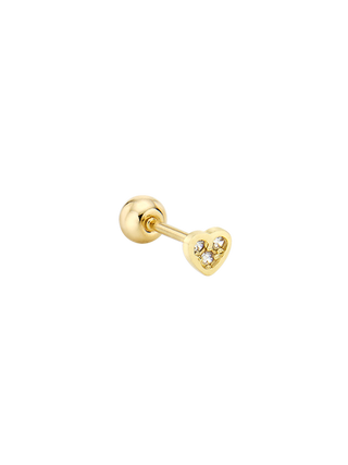 Gold Mini Triangle CZ Piercing