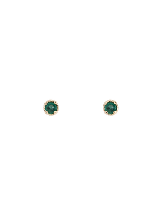 Petit Emerald Studs