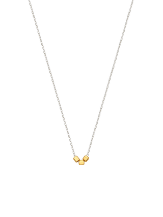 Triple Square Cube Pendant Necklace