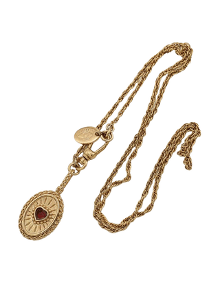 Sacha heart braid necklace