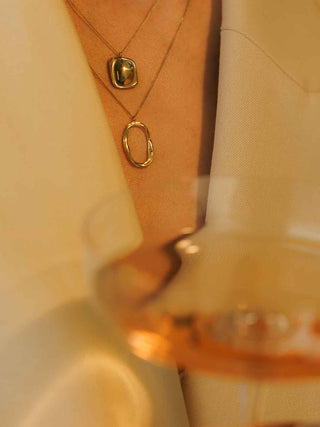 Sculptural Base Pendant Necklace