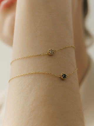 Hexa Shape White Stone Bracelet