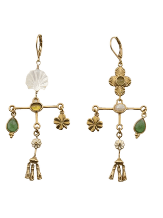 Sacha cross earrings