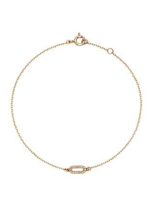 Delicate Tiny Oval Cubic Bracelet