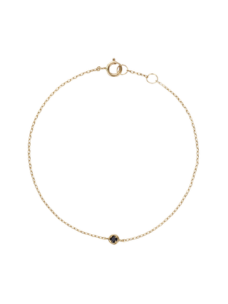 Black Diamond Bezel Set Bracelet