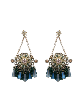 Sapphire Cascade Chain Earrings