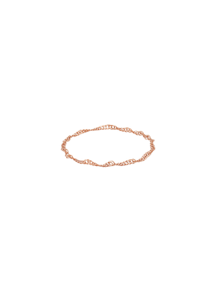 Twist Design Solid Chain Ring