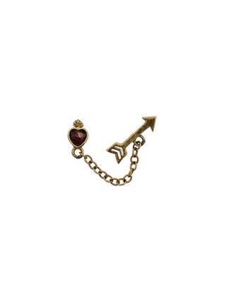 Sacha heart arrow chain loop