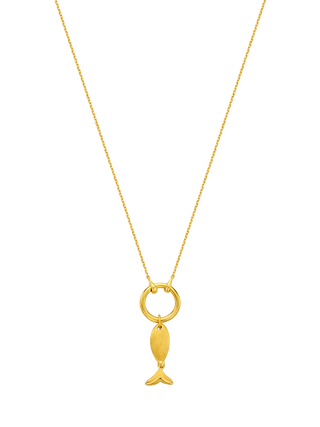 Celestial Crescent Charm Necklace