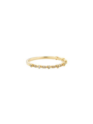 Double Point Shape Gold Ring