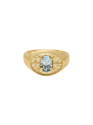 Barya Blue Topaz Statement Ring
