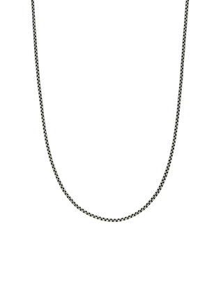 Men’s Rope Chain Silver Necklace