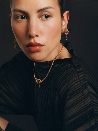 Sissi Button Earrings