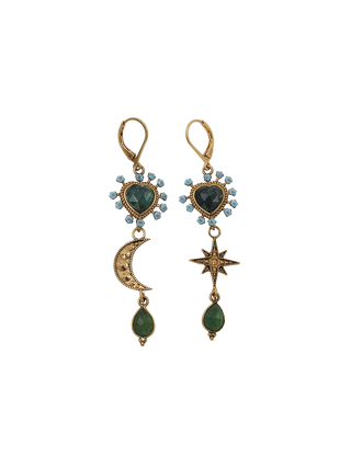 Luna Ex voto Asymmetrical Earrings