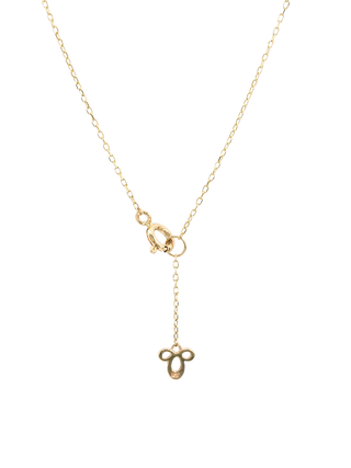 Bamboo Cognac Diamond Gold Necklace