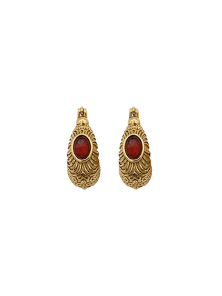 Jasmine Oval Hoop Earrings