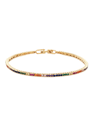 Rainbow Sparkle Tennis Bracelet