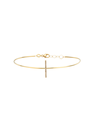 Linear Diamond Accent Bangle