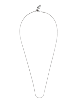 HEART LONG SILVER CHAIN NECKLACE