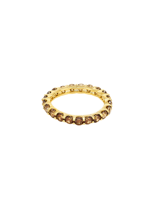 Cognac Halo Eternity Ring
