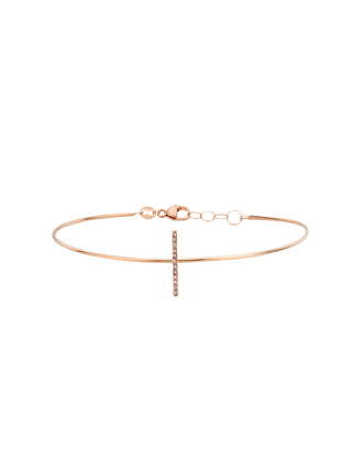 Linear Diamond Accent Bangle