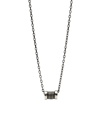 Antique Silver Mini Turn Necklace