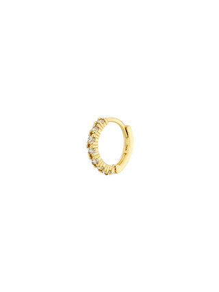 Daily Pavé Cubic Gold Huggie