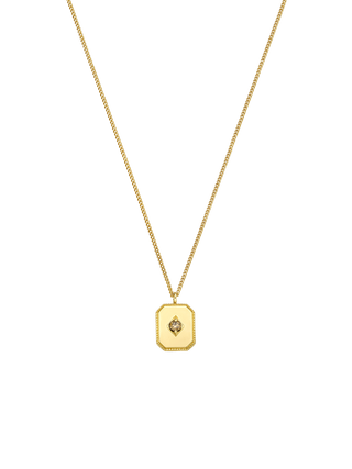 Antique Note Cognac Diamond Necklace