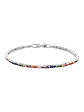 Rainbow Sparkle Tennis Bracelet